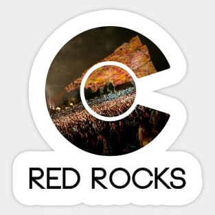 Red Rocks Denver Colorado Shirt Sticker